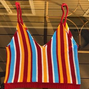Knit crop top/tank top perfect for the Summer.